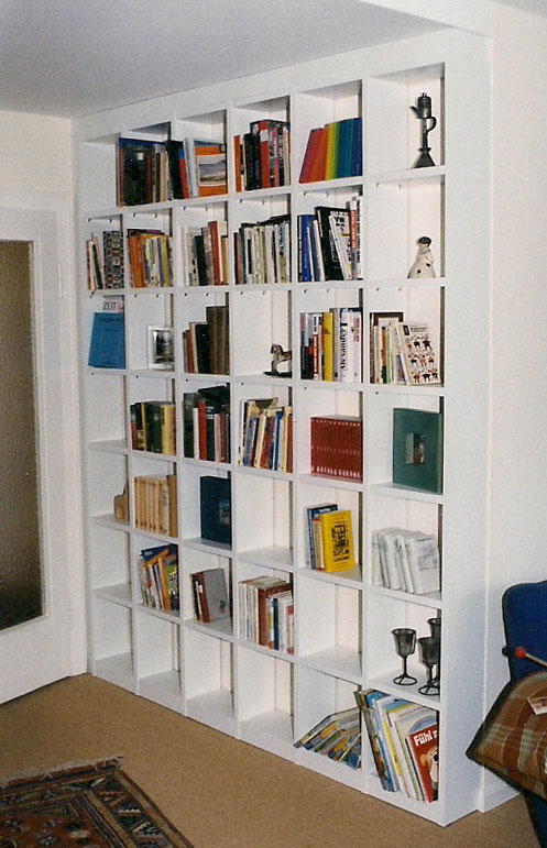 Bücherregal mit quadratischer Teilung Bücherregal